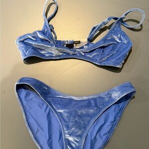 Triangl Swimwear Shimmering Blue Bikini Set